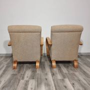 Art Deco Lounge Chairs from Jindřich Halabala, 1950s, Set of 2