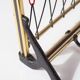 1950s Gold Aluminum Wall Coat Rack with Shelf (59.5 cm)