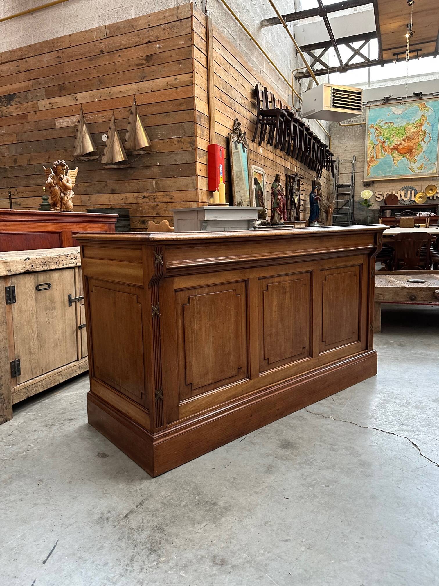 Oak counter early 20th century