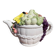 Vintage fruit majolica teapot