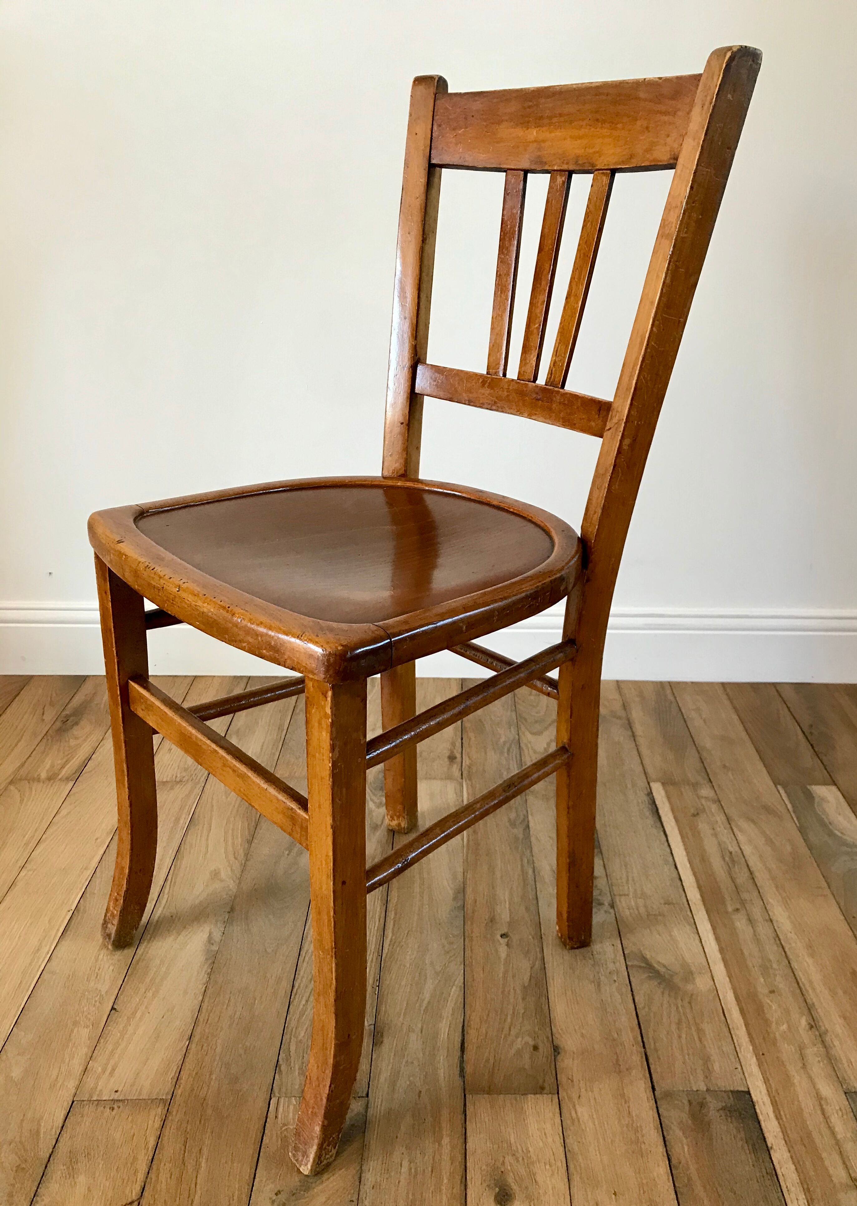 Trio de chaises bistrot Luterma années 50