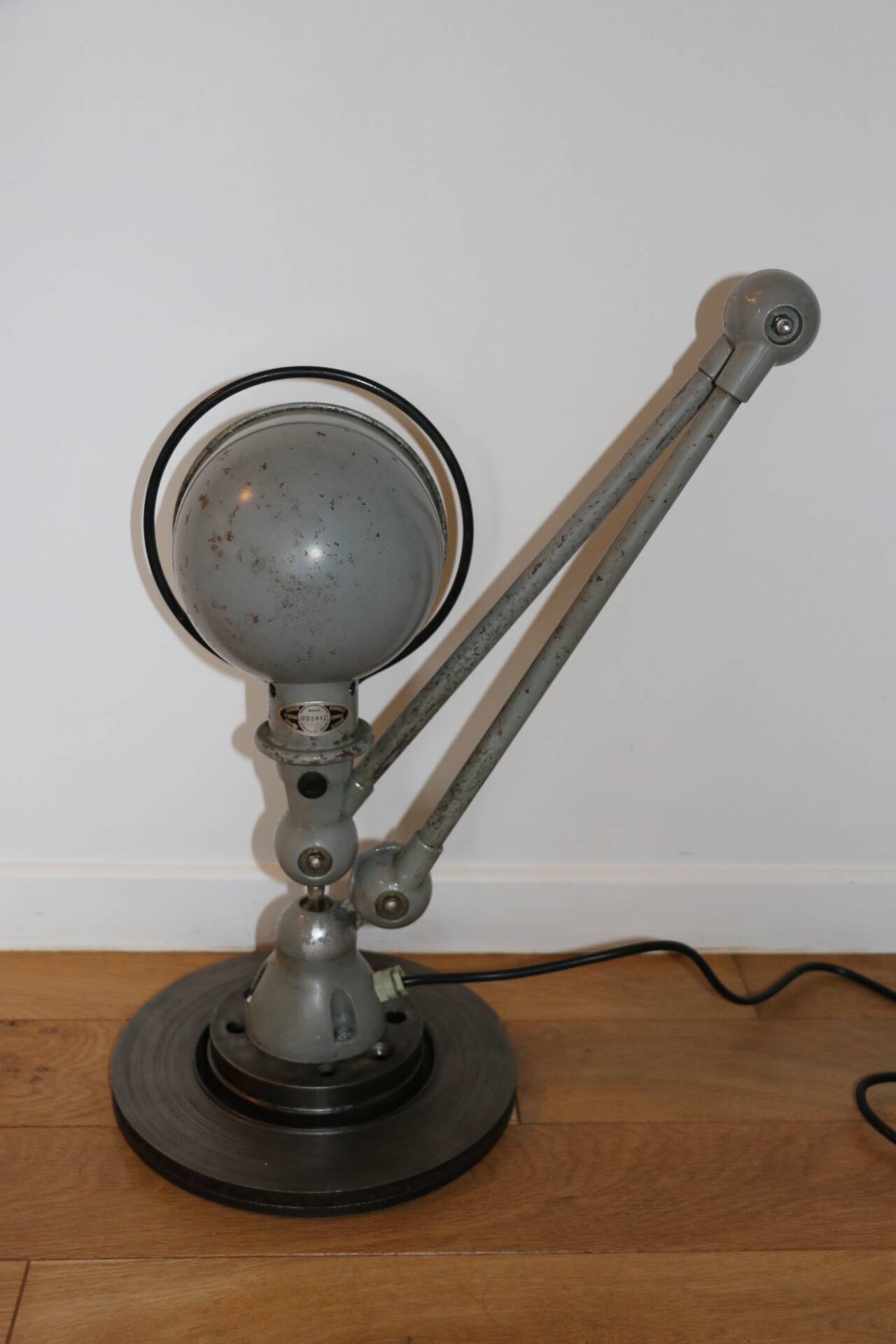Jielde lamp 2 arms gray 1970