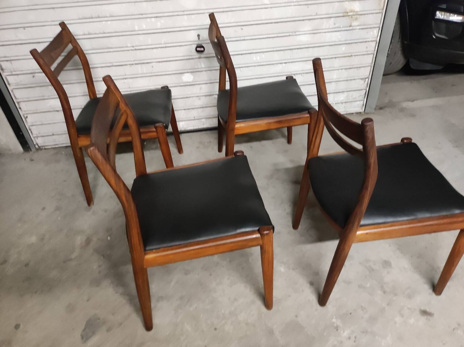 Vintage Scandinavian chairs Gessef teak 1960