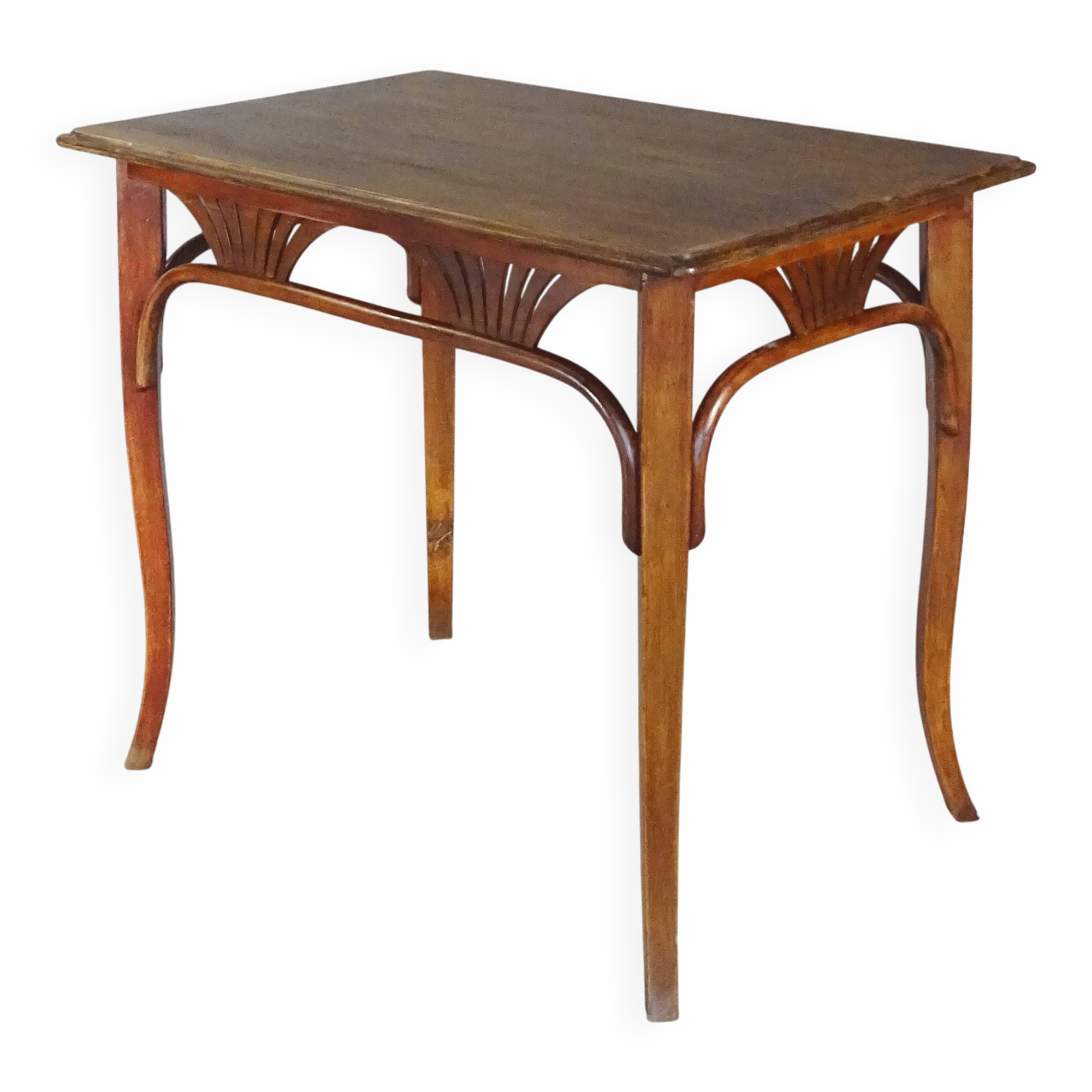 Table ou bureau Thonet N°8122, vers 1910, plateau chêne.