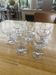 9 antique champagne glasses