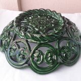 Green ceramic bowl
