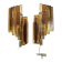 Set of wall lamps in amber/brown colour by Svend Aage Holm Sorensen for Hazel & Teudt