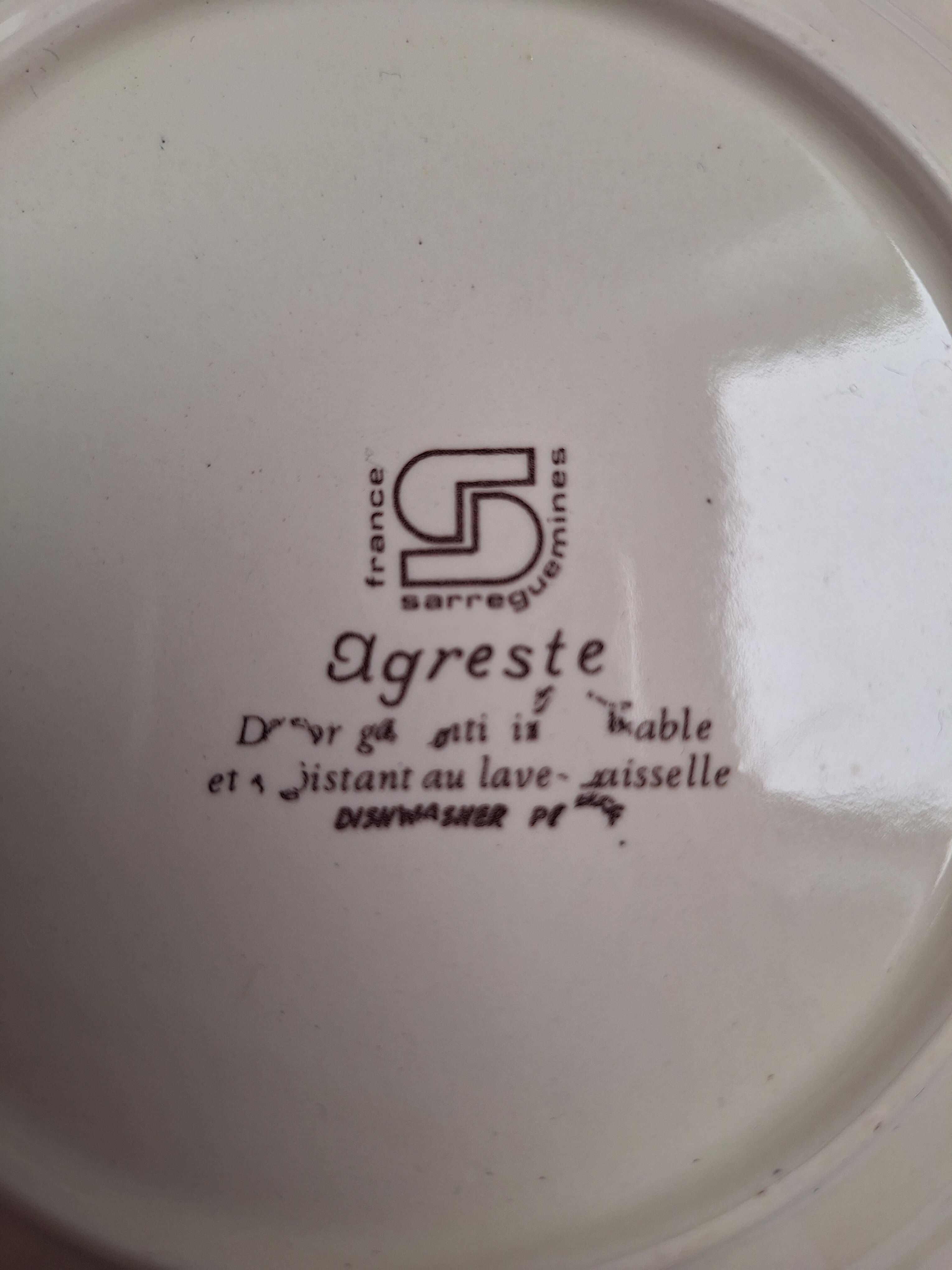 Vintage Sarreguemines agreste plates
