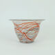 loetz klostermühle art deco glass VASE or bowl 1930s orange red purple white