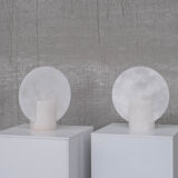 Paire de lampes de table espagnoles en albâtre