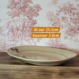 Plat assiette ovale