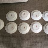 Series of 9 plates Iron Earth