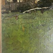 Tableau HST "Maison de campagne" éc. Allemande début XX° siècle
