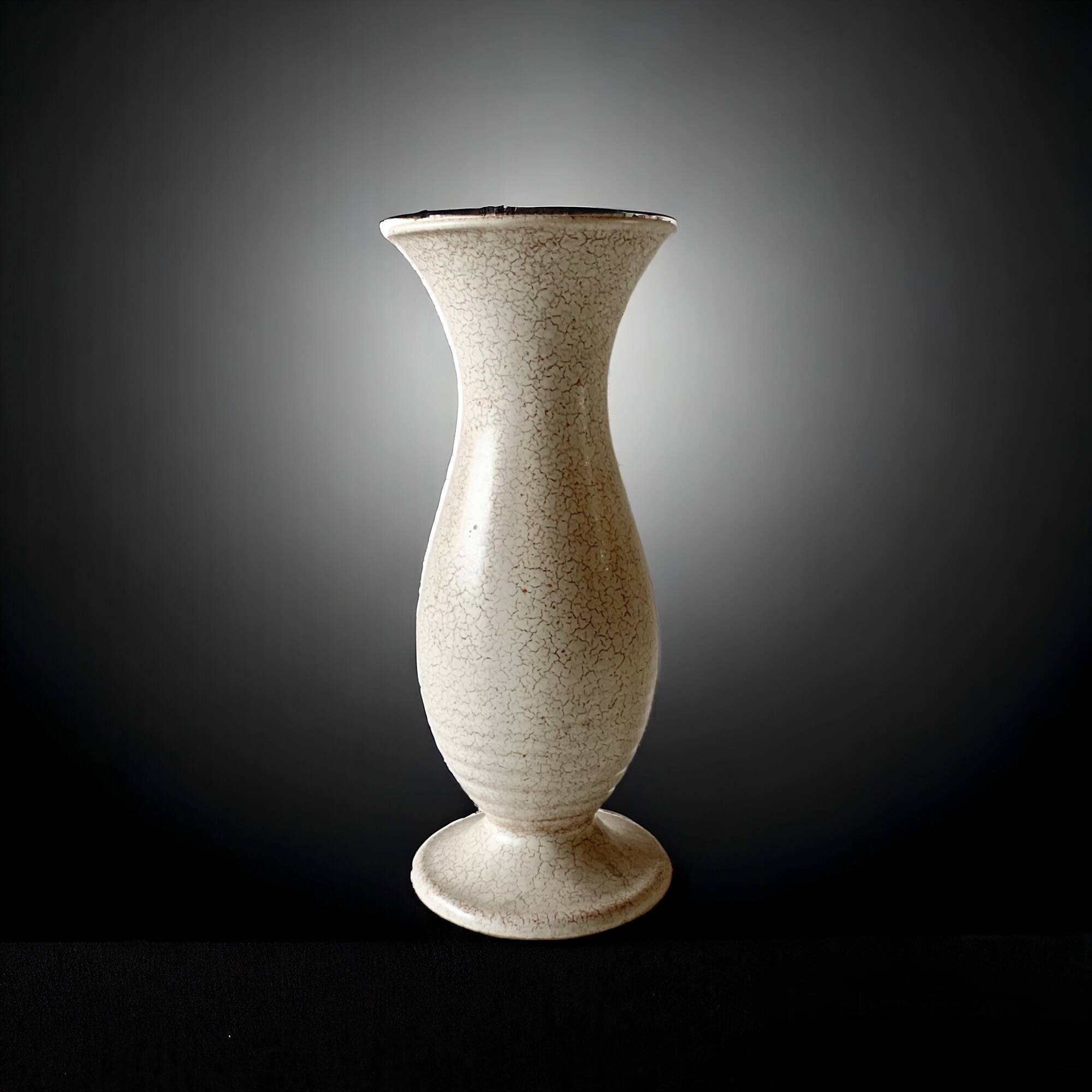 Vintage off-white ceramic vase - Model 985 32 - West Germany