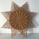 Rattan octogram sun mirror, 45cm, 1960
