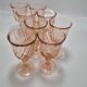 Set of 8 small Rosaline stemmed glasses
