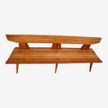 Banc Jacob Kielland Brandt en bois de pin pour Christiansen, fabriqué à la main, 1960s