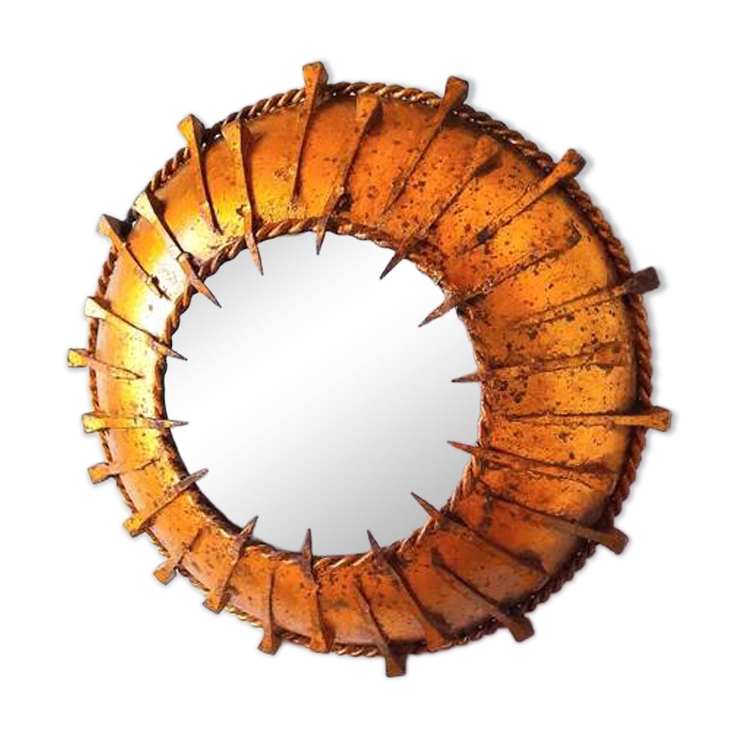 Brutalist sunburst wall light 1960