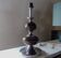 Chrome and brown space age lamp base 1970