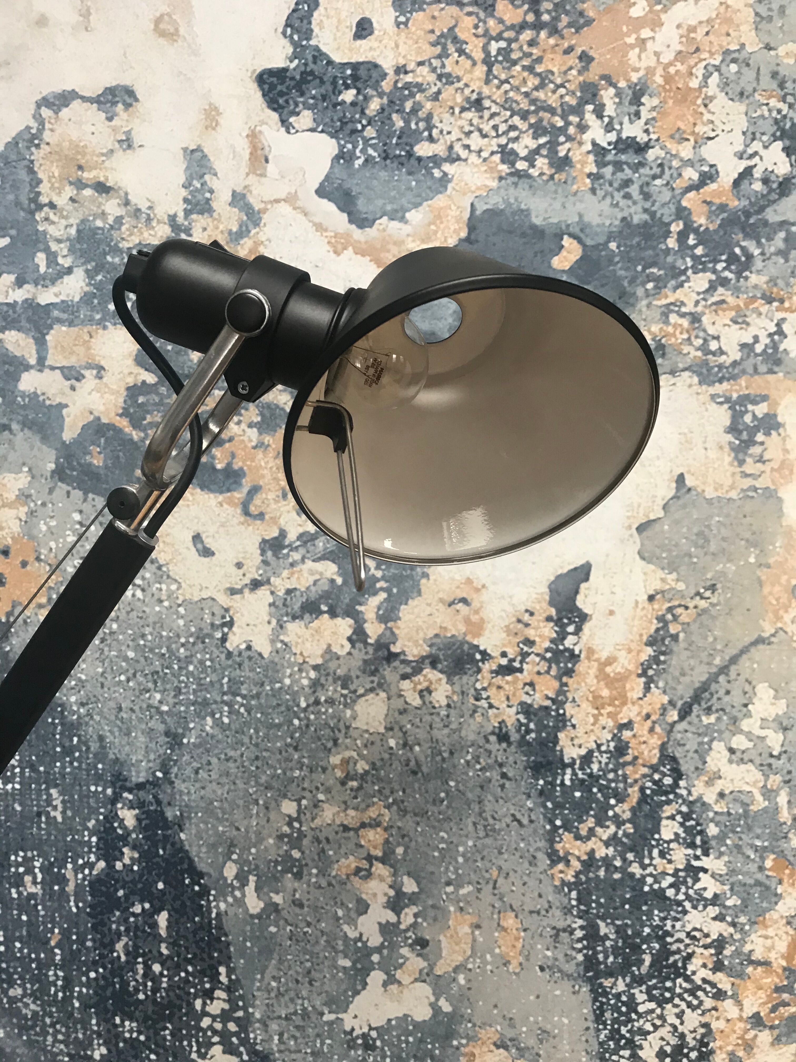 Tolomeo Lettura black floor lamp by Michele de Lucchi for Artemide