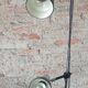 Vintage floor lamp silver-black, 1970