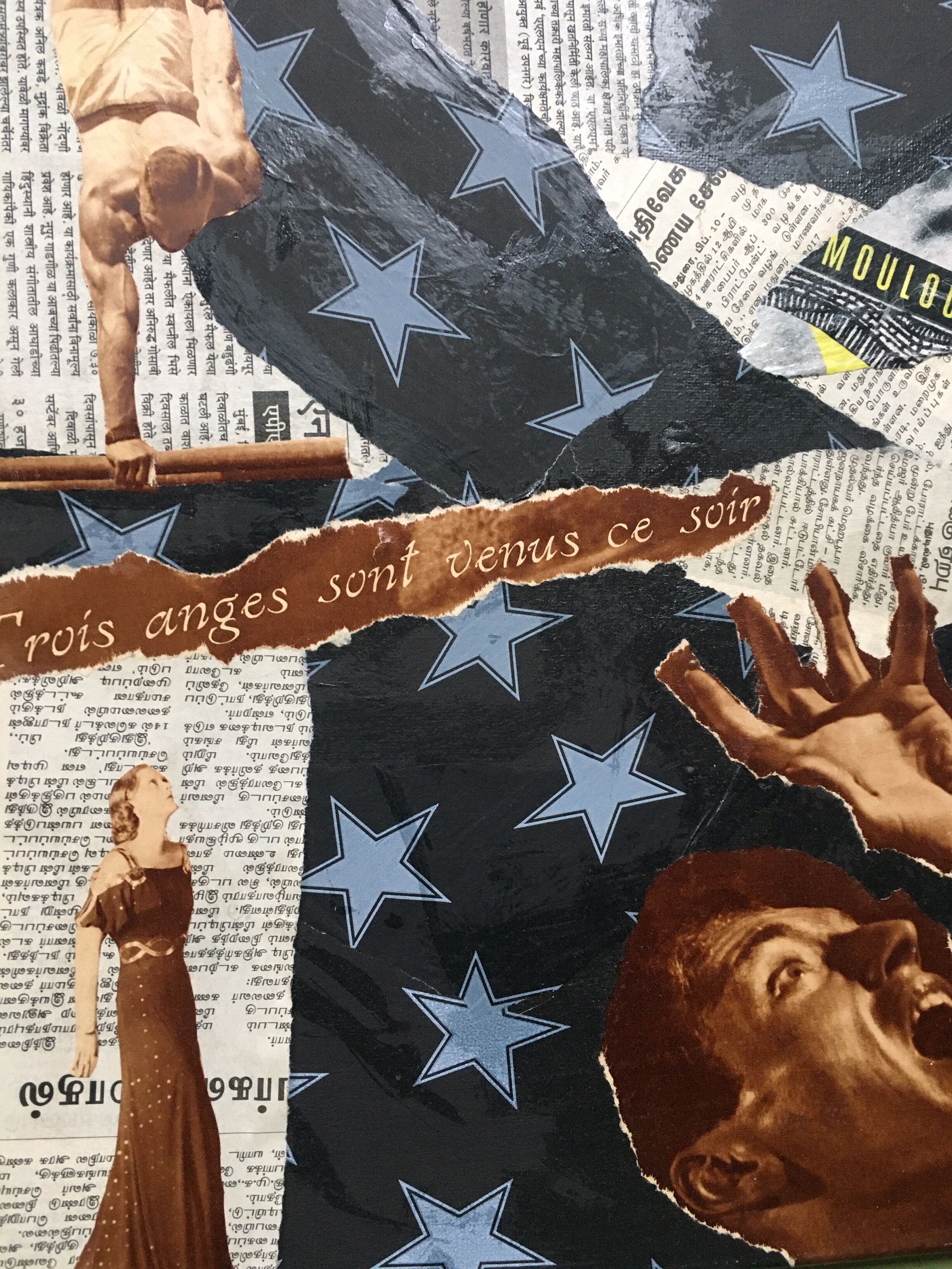 Collage "3 angels" by Pedro de Sagan