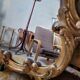 Pair of mirrors style louis xv rocaille in gilded wood carved 1900