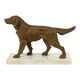 Art Deco Dog on Marble Base, Gold-colored Zamak
