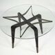 Rare mid-century round coffee table by Paolo Buffa, Italy, 1950s.