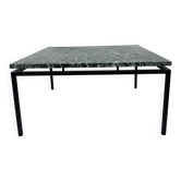 Table basse en marbre vert de style mid-century moderne, années 1970