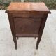 Louis XV bedside table in dark matte oak