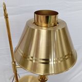 Lampe laiton et métal doré Helmer Andersson, Suède