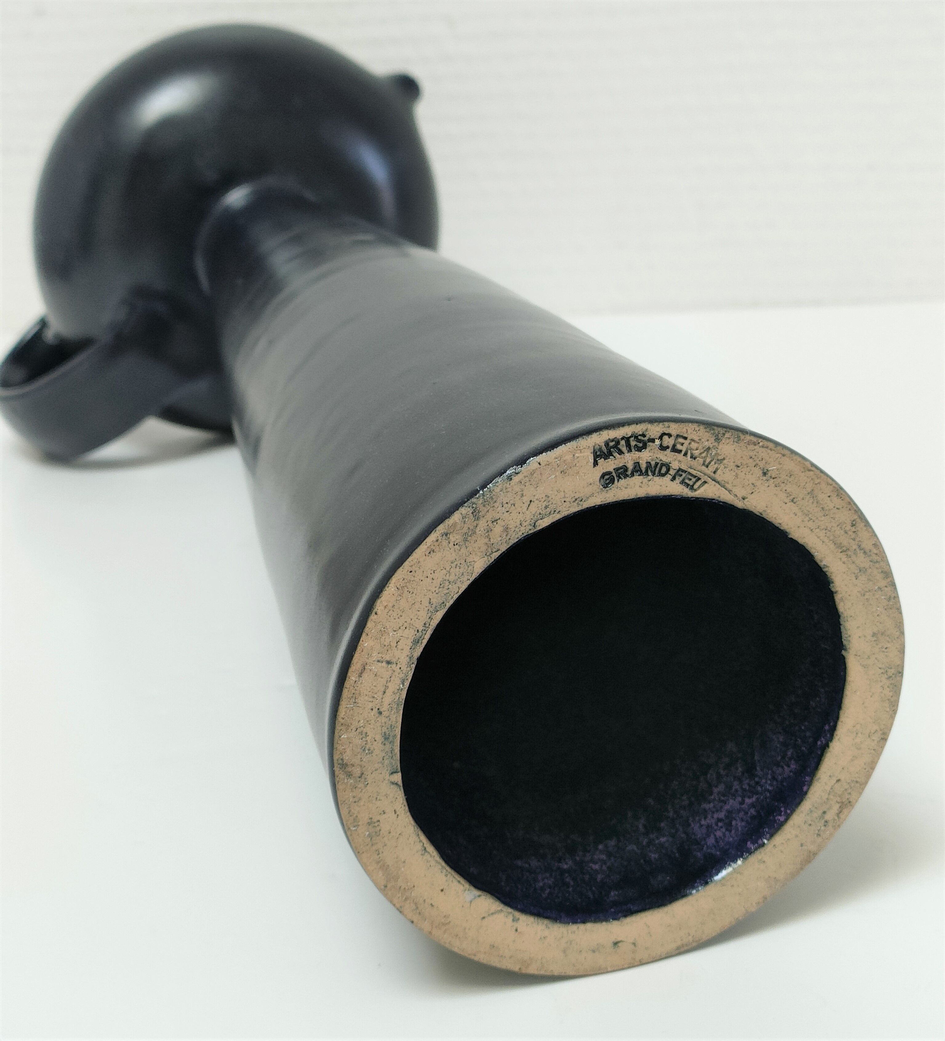 High candle holder pique ceramic candle design vintage arts ceram