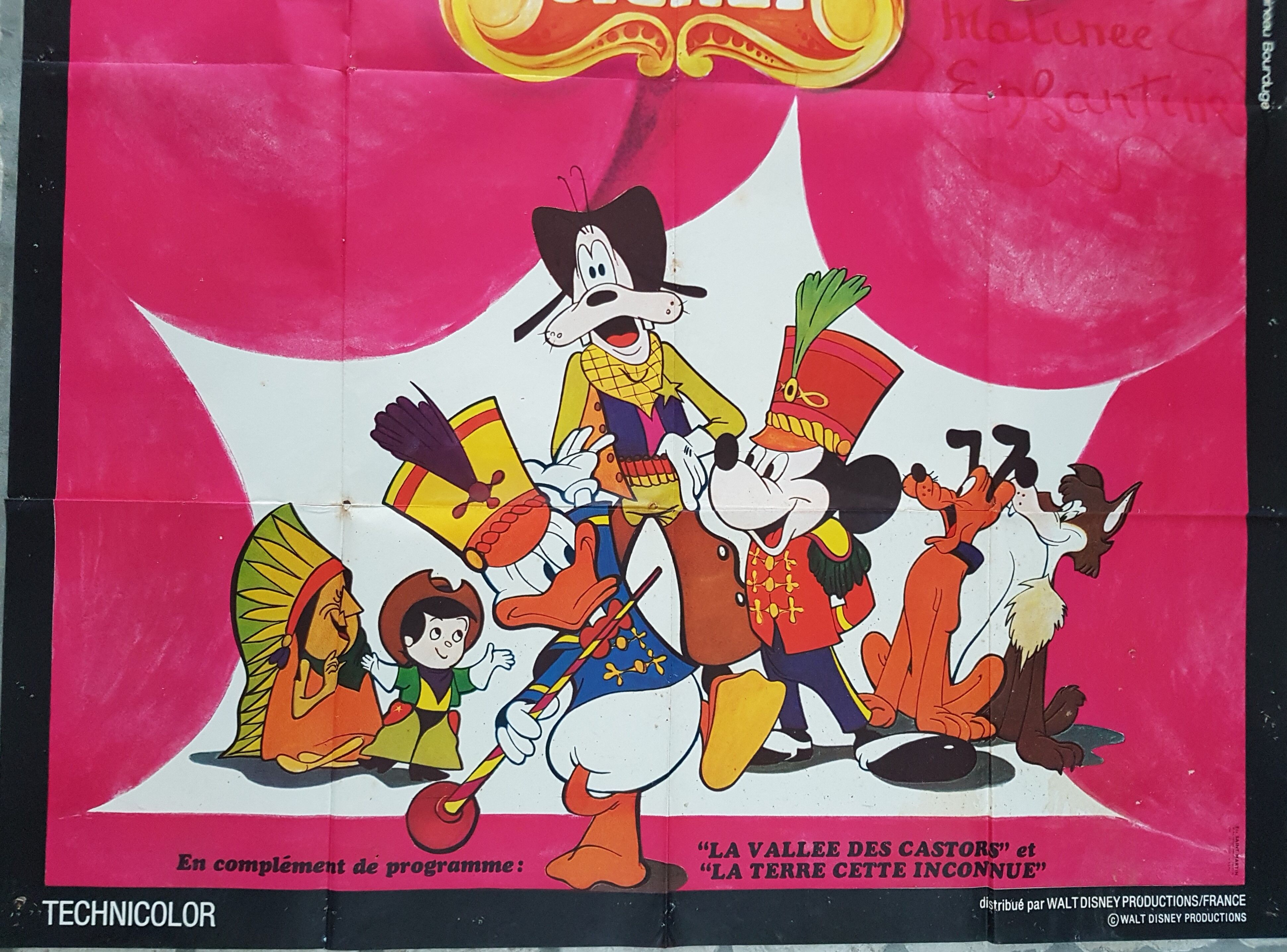 Disney grand parade cinema poster 1969 120x160