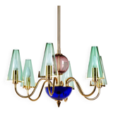 Italian Glass Chandelier, 1980s (MK9505)
