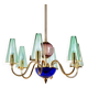 Italian Glass Chandelier, 1980s (MK9505)