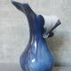 Gold and blue design vase Torcheux