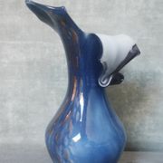 Gold and blue design vase Torcheux