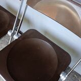 Pair 2 Piretti chairs / plia castelli signed