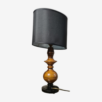 Lamp 1950 foot turn in olive tree, 45x23