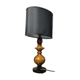 Lamp 1950 foot turn in olive tree, 45x23
