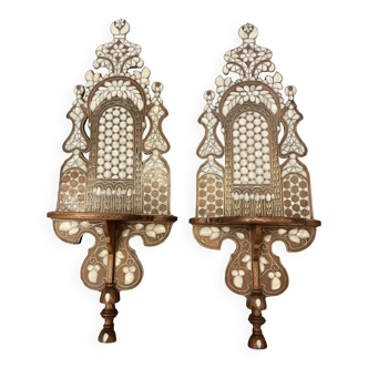 Paire de porte turban, kavukluk, art ottoman