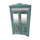 Burmese teak cabinet with original blue patina