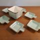 Villeroy and Boch butter dish, Art Deco style 1940s