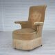 1950s, Danish armchair, furniture velour, ash wood legs.