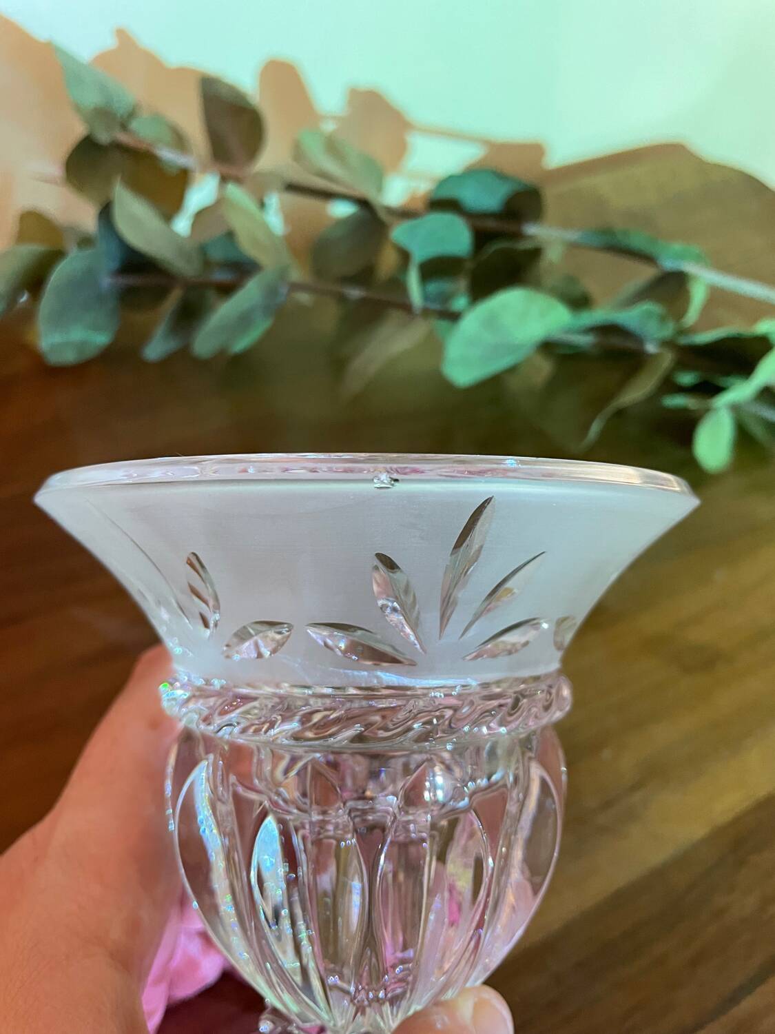 Arques crystal candle holder