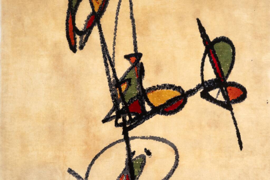 Dan Hôo. Hand-knotted merino wool tapestry. Contemporary.