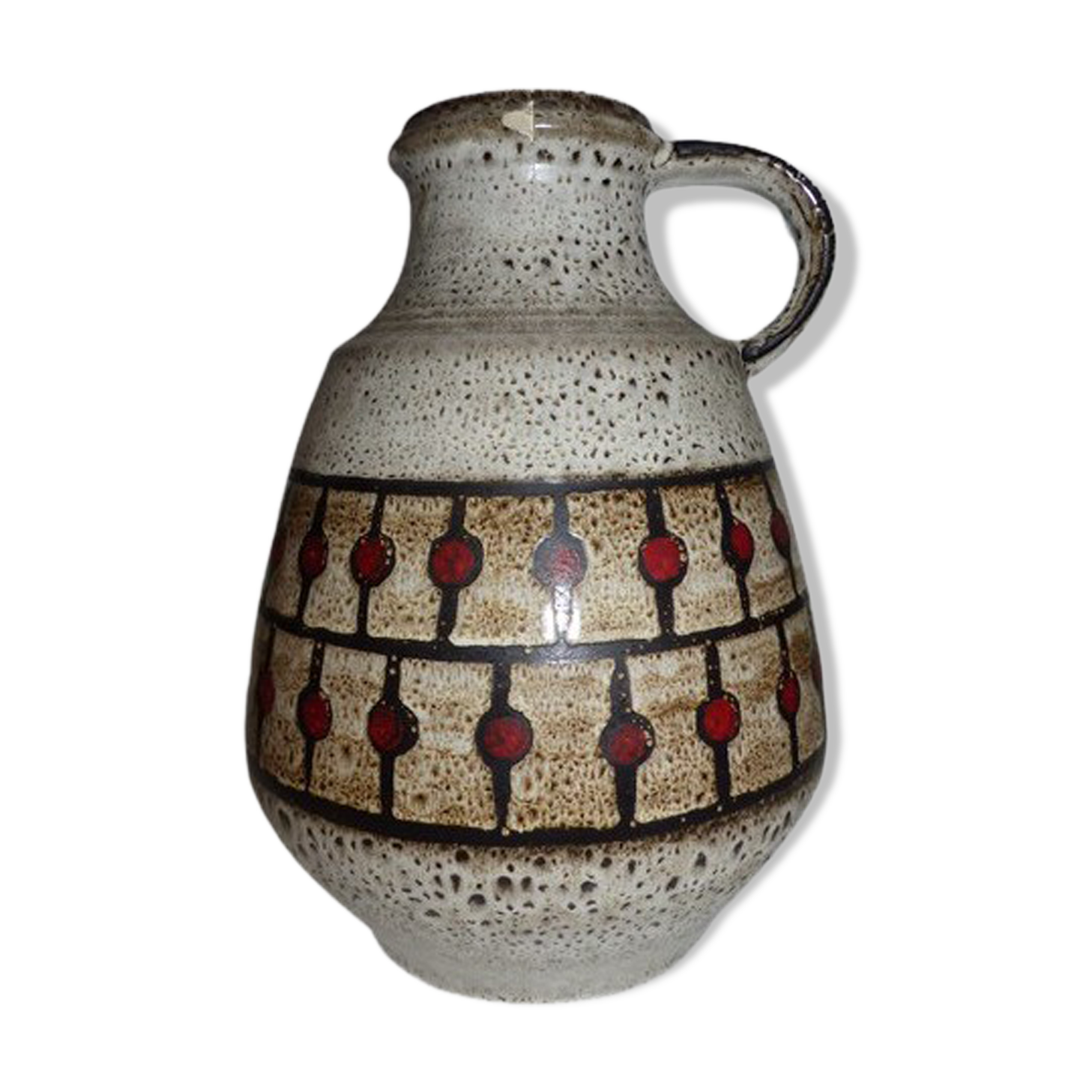 Vase jasba West Wermany fat lava