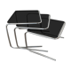 Series Of 3 pull-out tables "Harrow" for Meurop of the 70s
