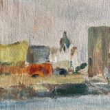Old painting on canvas